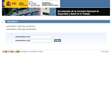 Tablet Screenshot of comisionnacional.insht.es