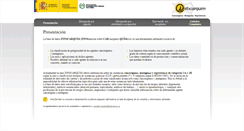 Desktop Screenshot of infocarquim.insht.es
