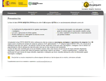 Tablet Screenshot of infocarquim.insht.es